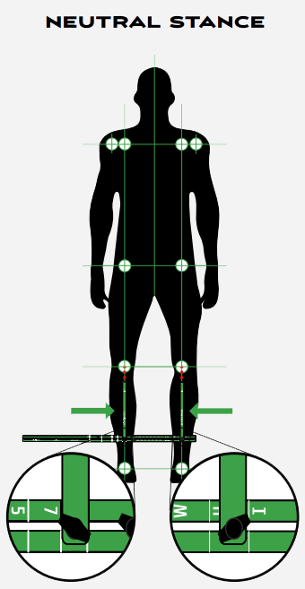 Neutral stance in the golf swing setup